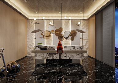 杭州足浴spa養生會所裝修設計案例效果圖