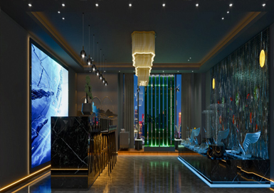 麗水足療店裝修設(shè)計案例效果圖