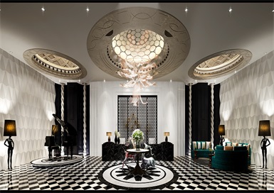 杭州錢塘區奢華KTV設計裝修案例效果圖